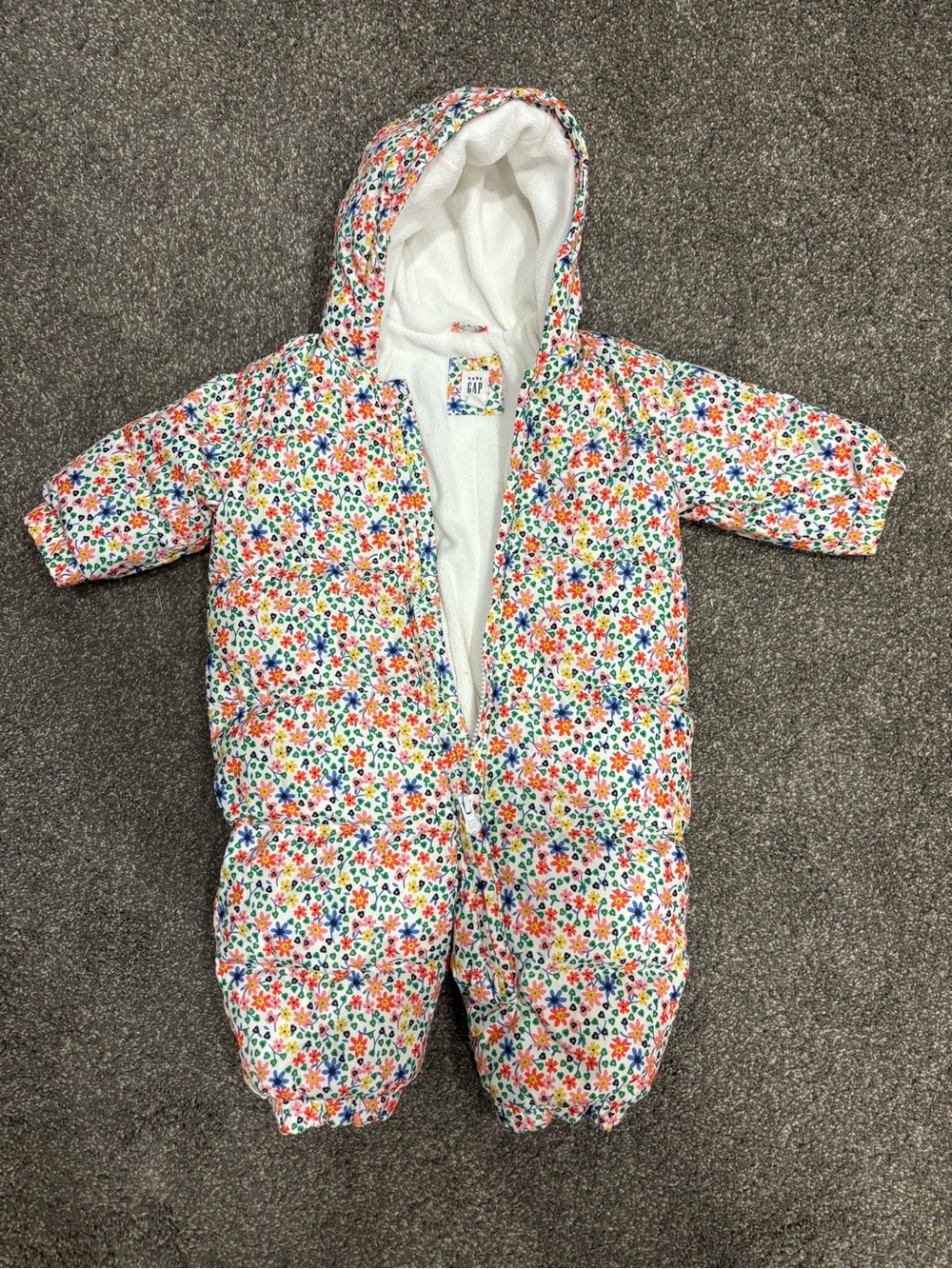 GAP Floral Snow Suit (6-12mo)